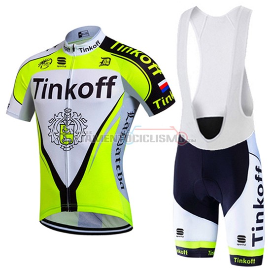 Abbigliamento Ciclismo Tinkoff 2016 nero e verde